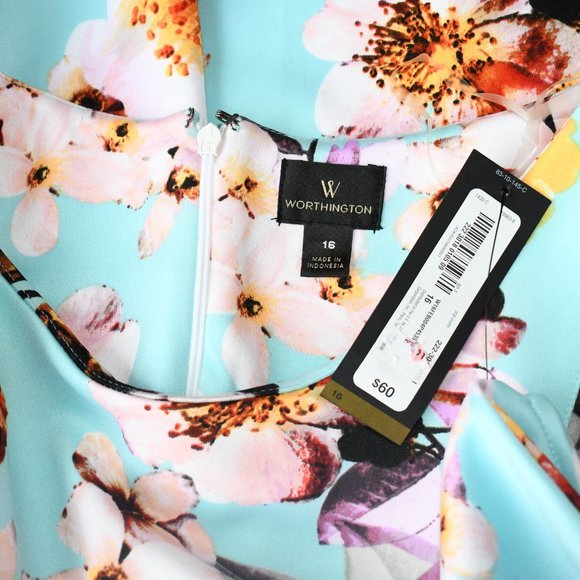 Worthington Multicolored Dress NWT - Picture 3 of 3